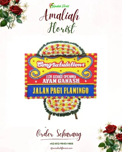 Bunga Papan Congratulation di Paponan